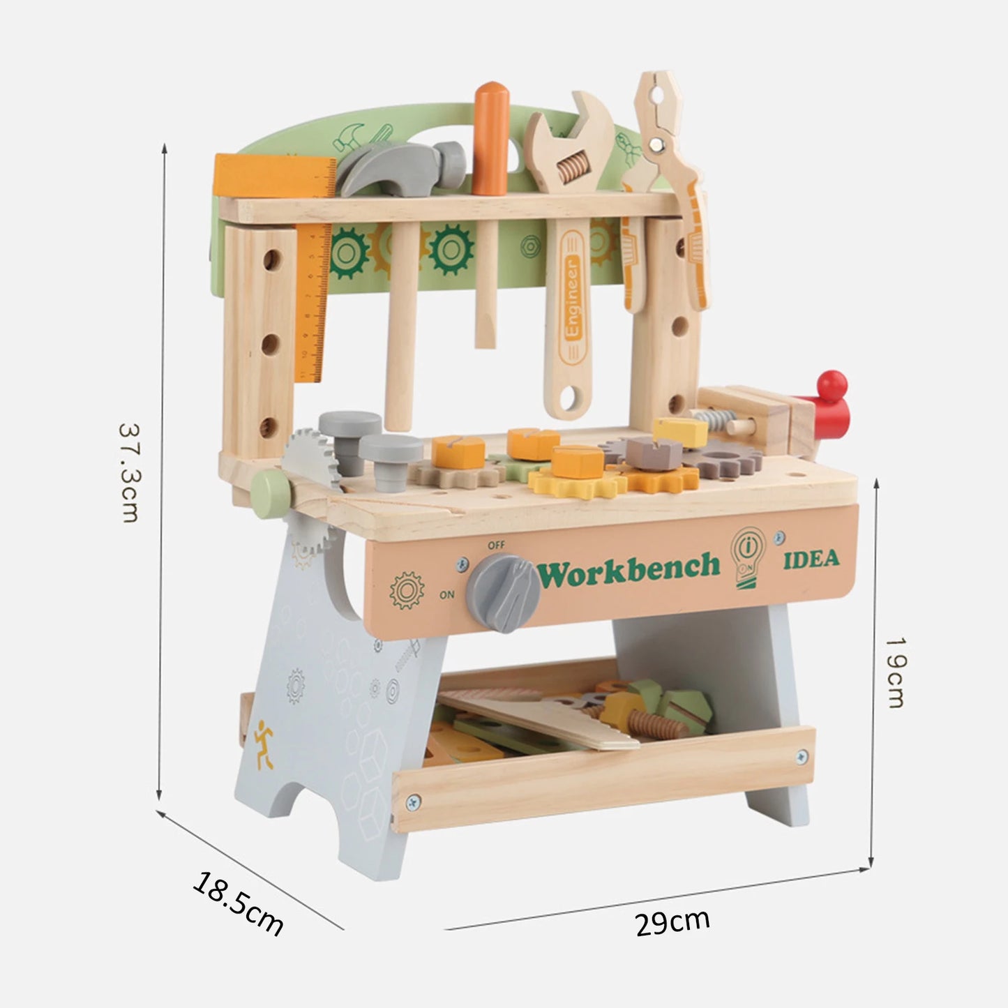Wooden Tool Bench Play Set