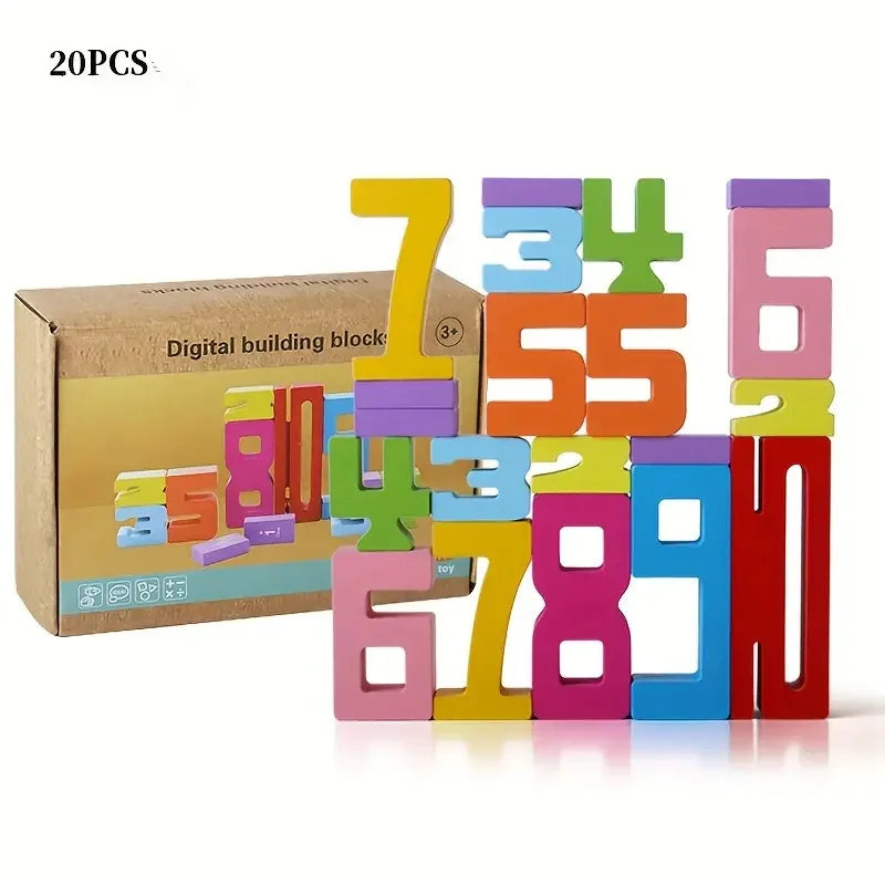 Montessori Wooden Number Blocks