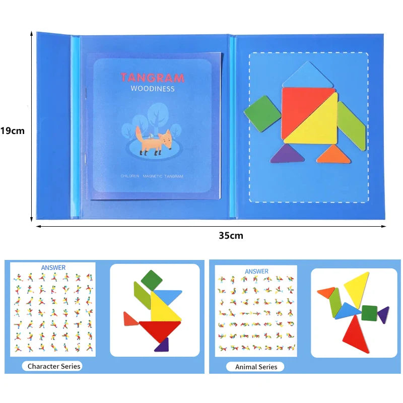 Wooden Tangram Puzzle Set