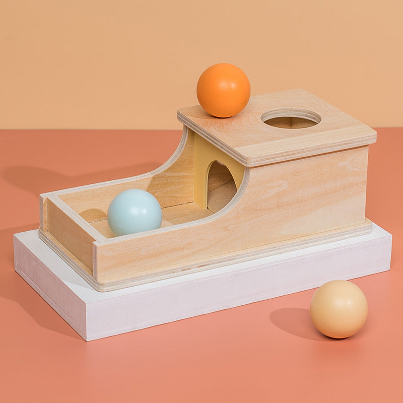 Wooden Montessori Ball Drawer & Target Box