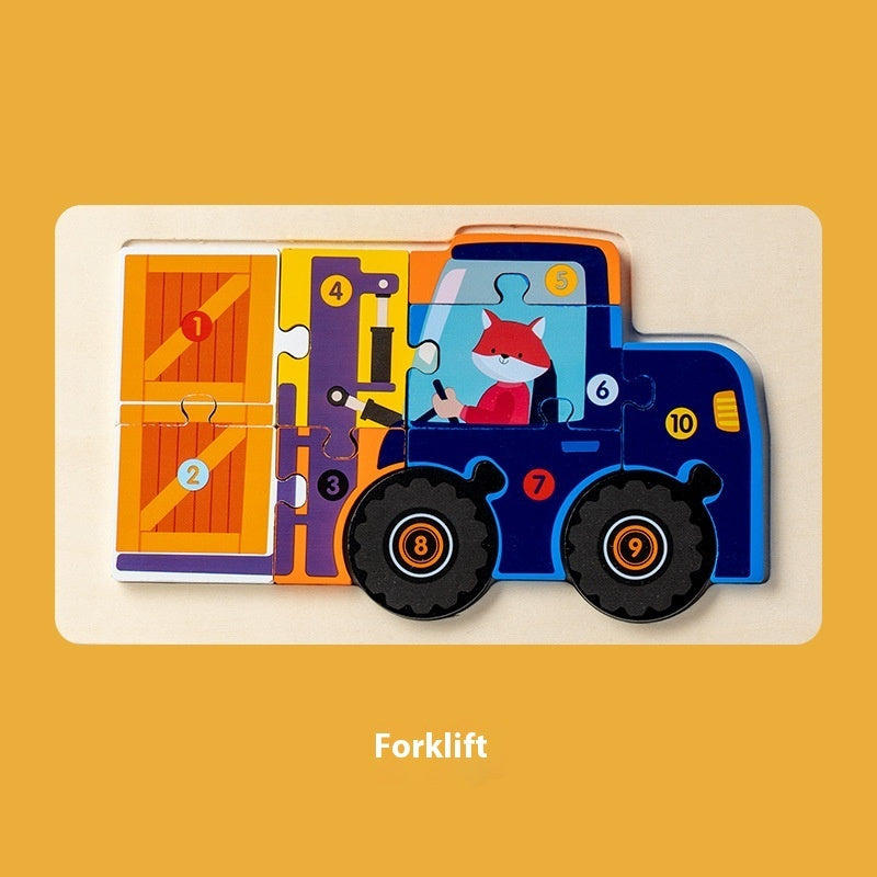 Montessori 3D Wooden Puzzle Model