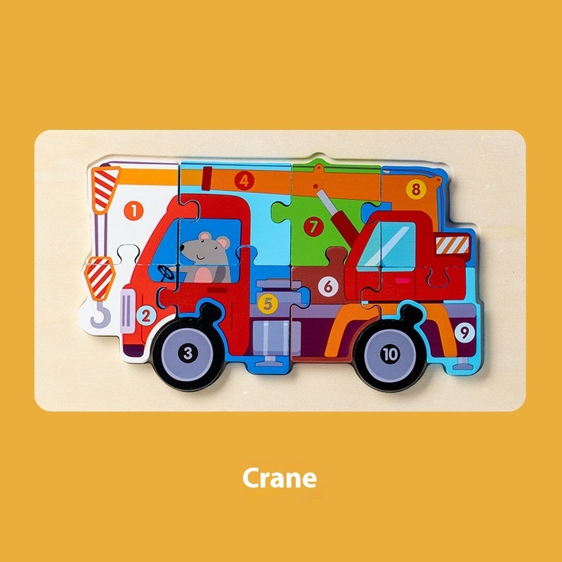 Montessori 3D Wooden Puzzle Model