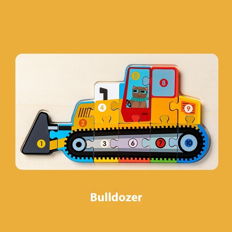 Montessori 3D Wooden Puzzle Model