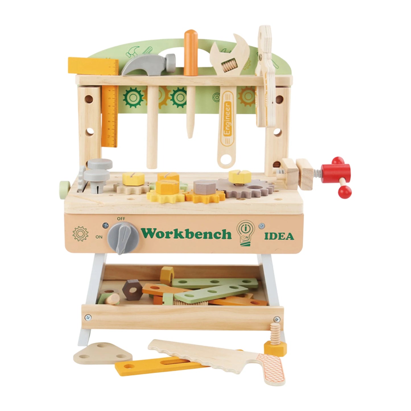 Wooden Tool Bench Play Set