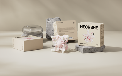 HEORSHE Galaxy Teether — Multi-Texture Teething Relief (6+ months)