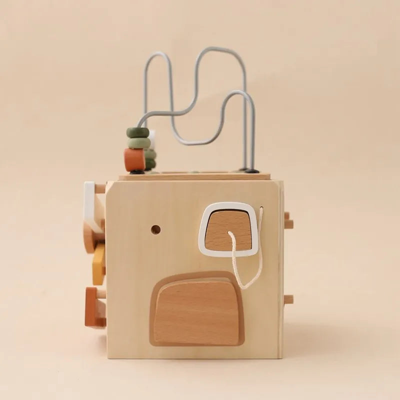 5-in-1 Wooden Activity Cube