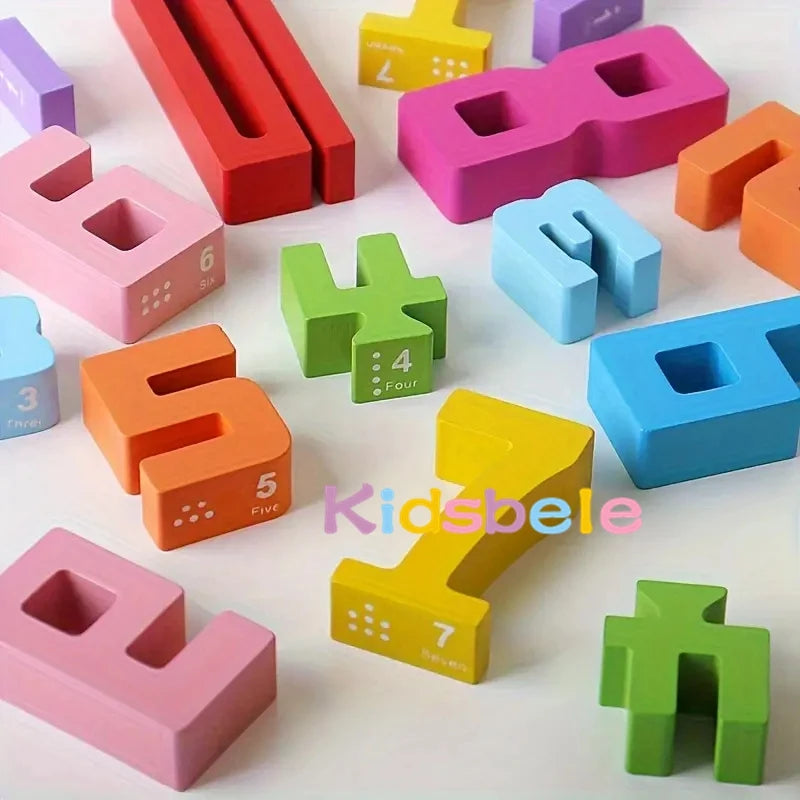 Montessori Wooden Number Blocks
