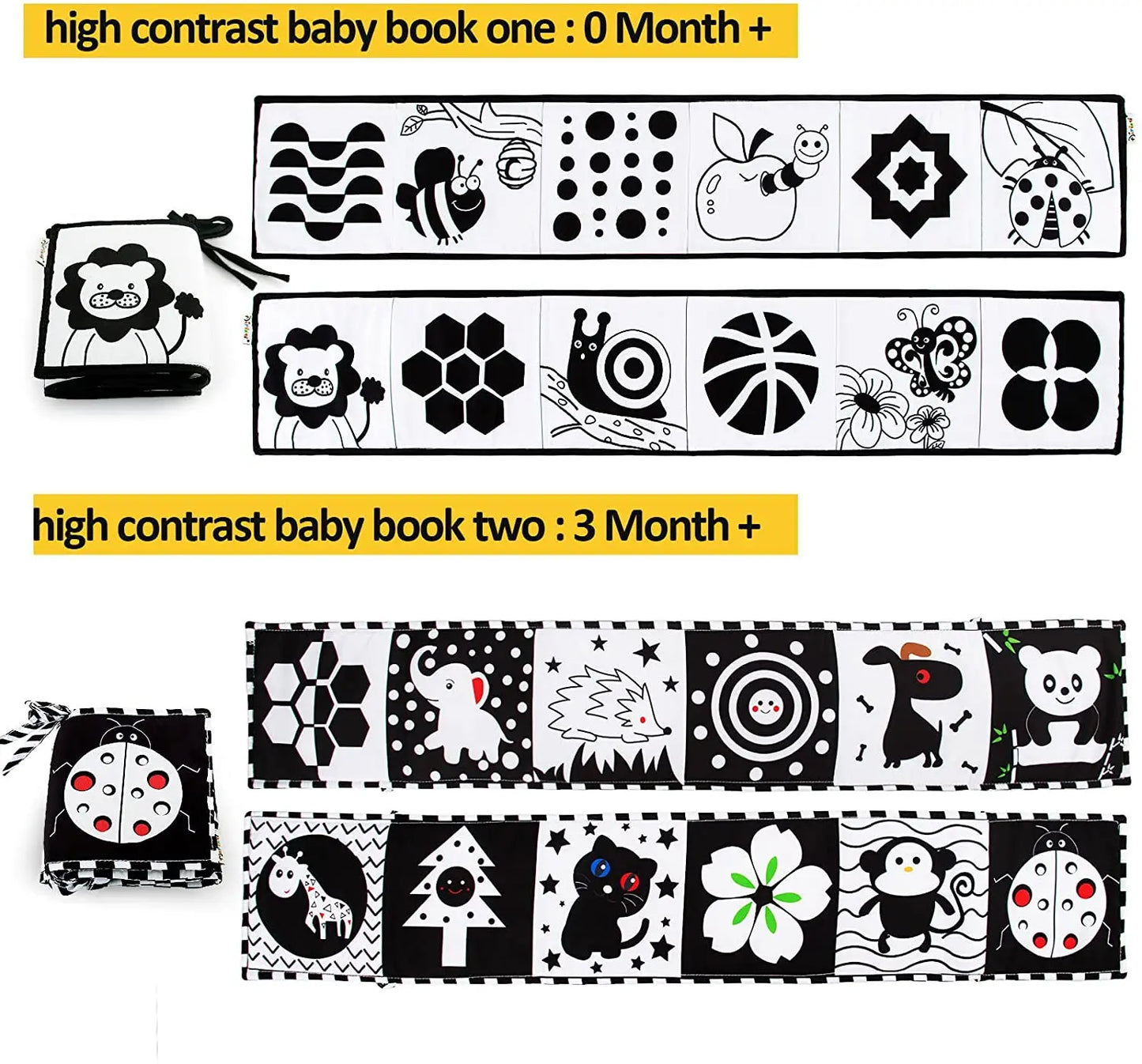 Sensory Cloth Book Baby Toys 0–12 Months