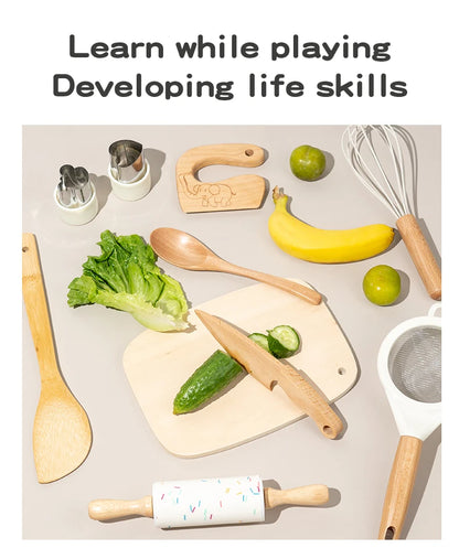 Montessori Kitchen Tools Real Cooking Set