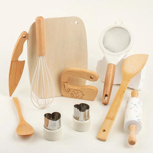 Montessori Kitchen Tools Real Cooking Set