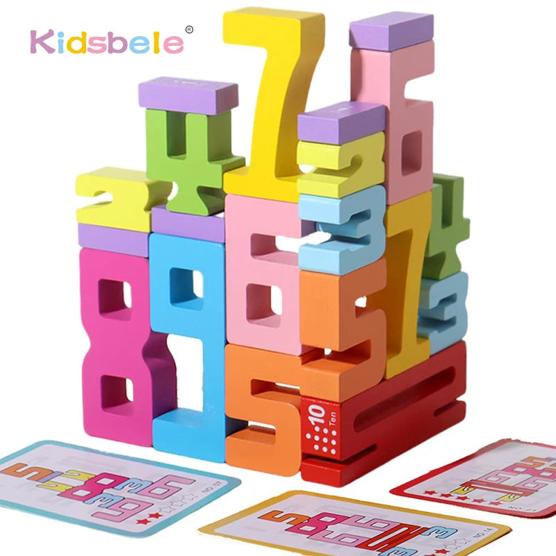 Montessori Wooden Number Blocks