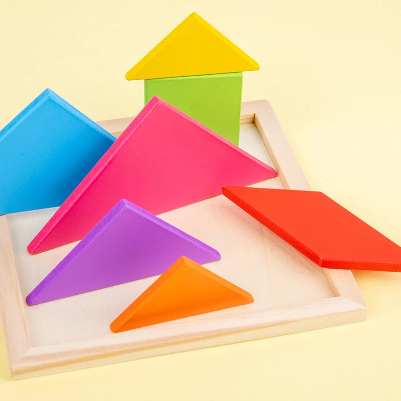 Wooden Tangram Puzzle Set