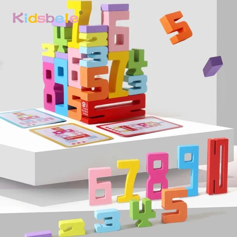 Montessori Wooden Number Blocks