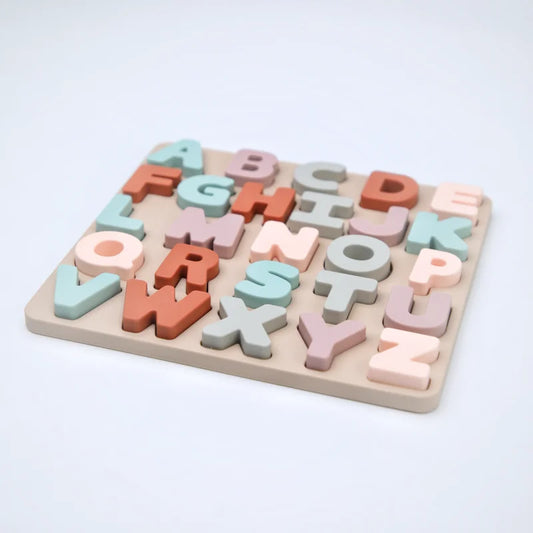 Silicone Montessori Letters & Numbers Puzzle Board