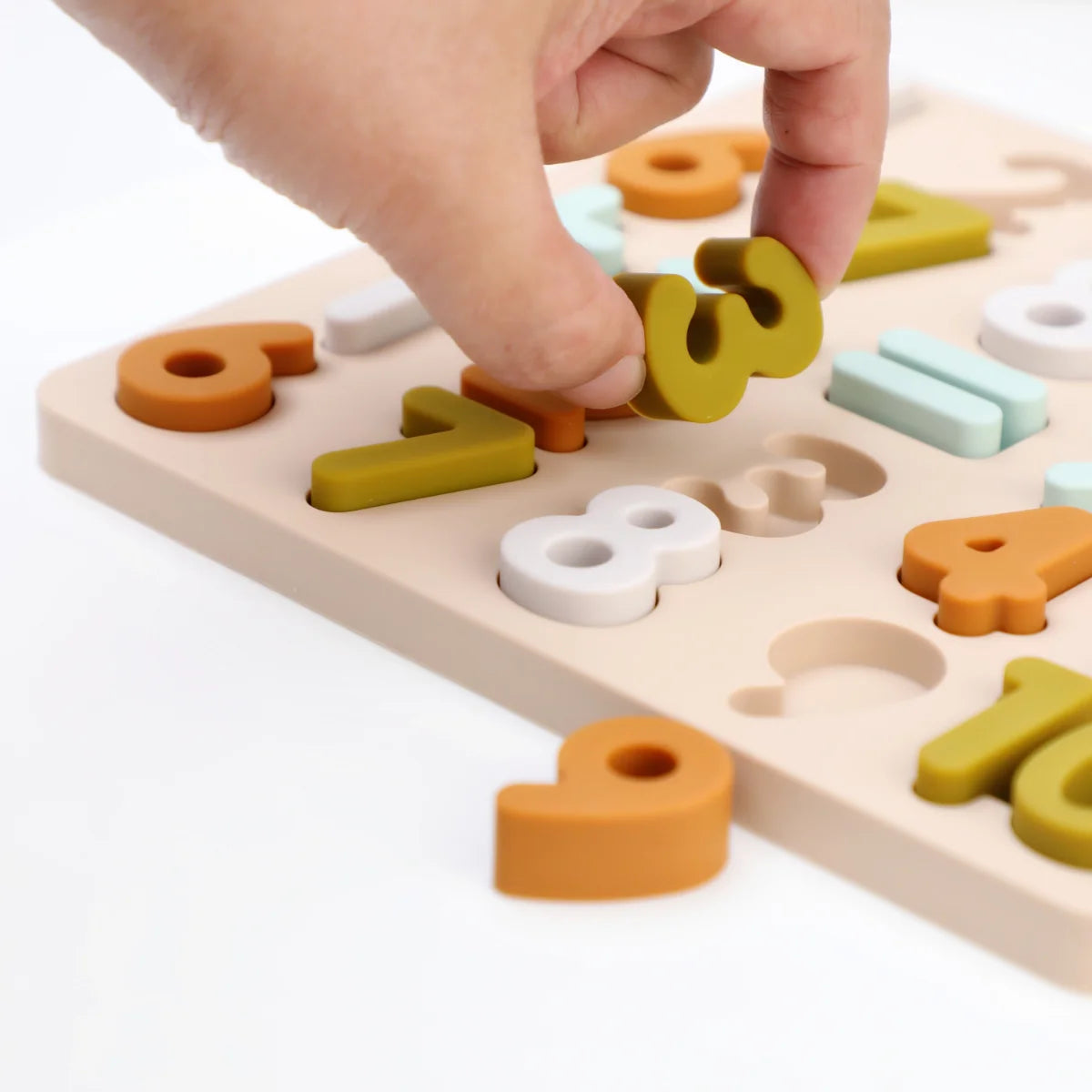 Silicone Montessori Letters & Numbers Puzzle Board