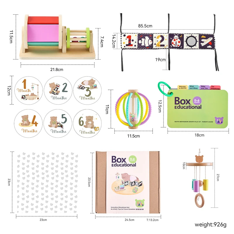 Montessori Baby Toy Set – Sensory Discovery Gift Set