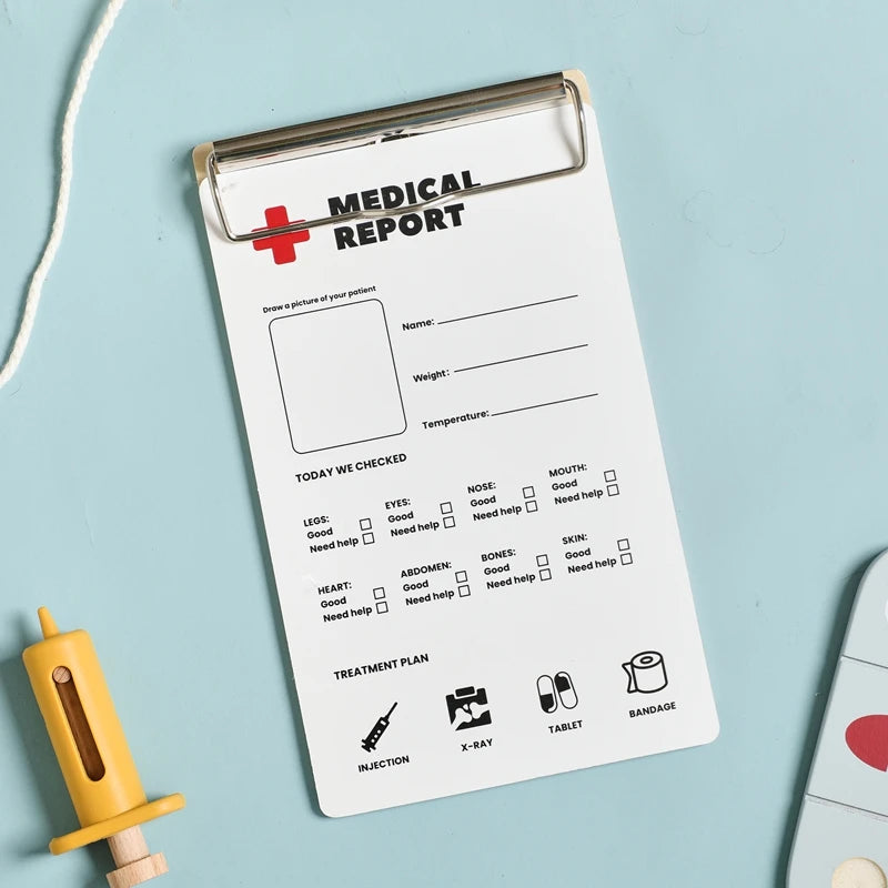 Wooden Kids Doctor Play Set