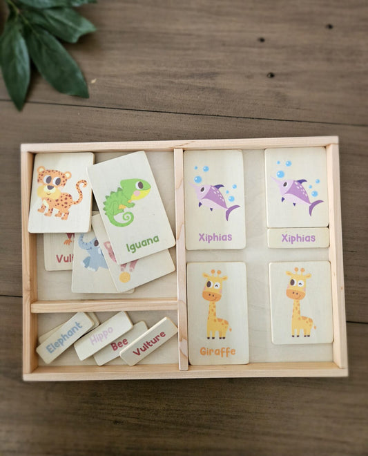 Montessori Tray For Language Card