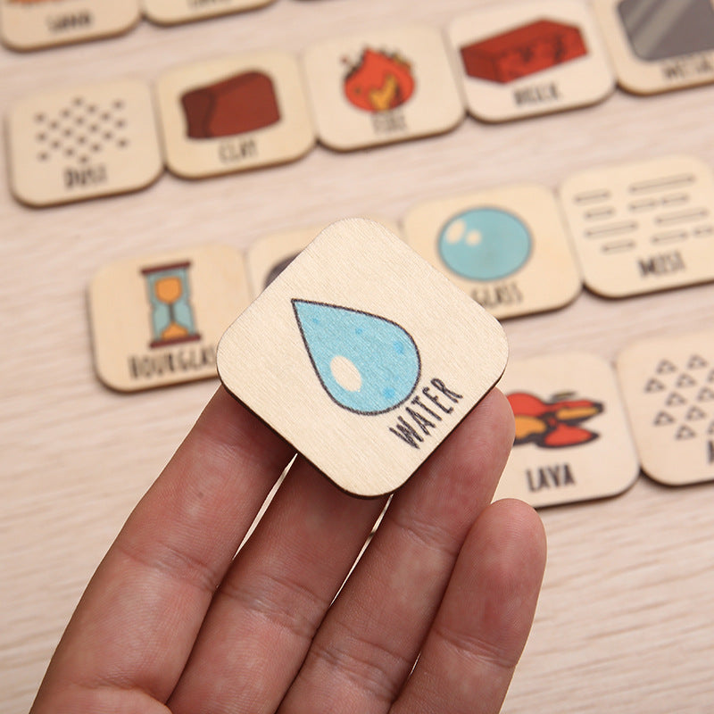 Multicolour Wooden Mineral & Gemstone Educational Puzzle