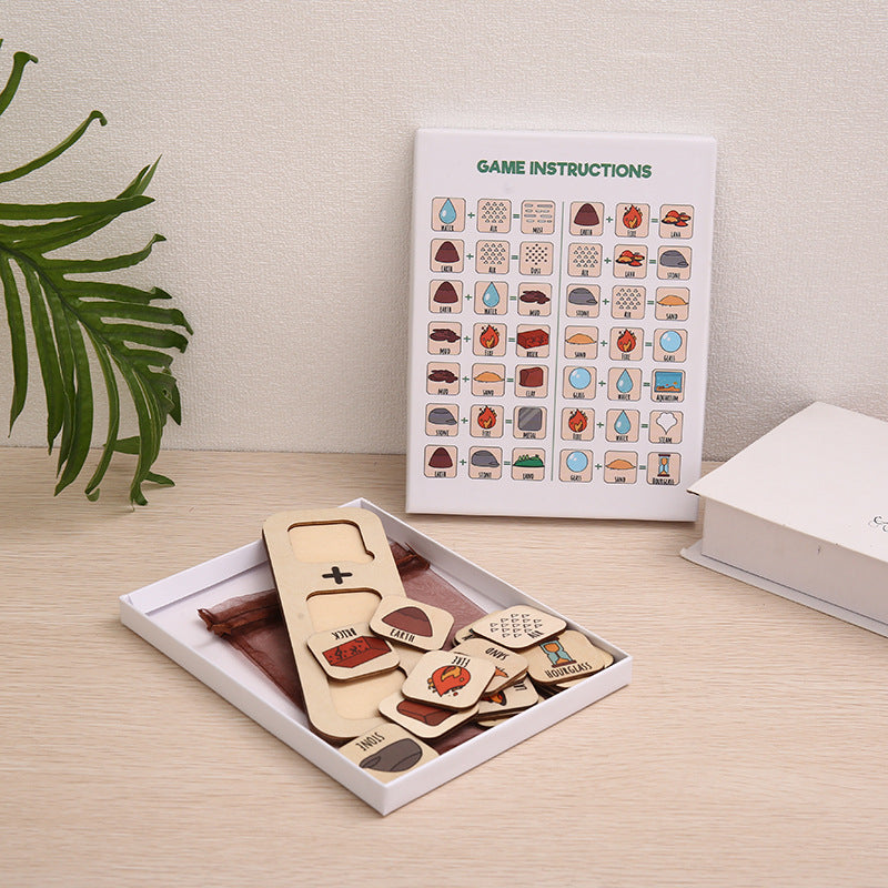 Multicolour Wooden Mineral & Gemstone Educational Puzzle