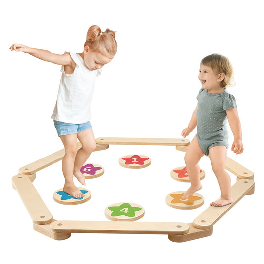 VEVOR Kids Balance Beam Stepping Stones Gymnastics Set