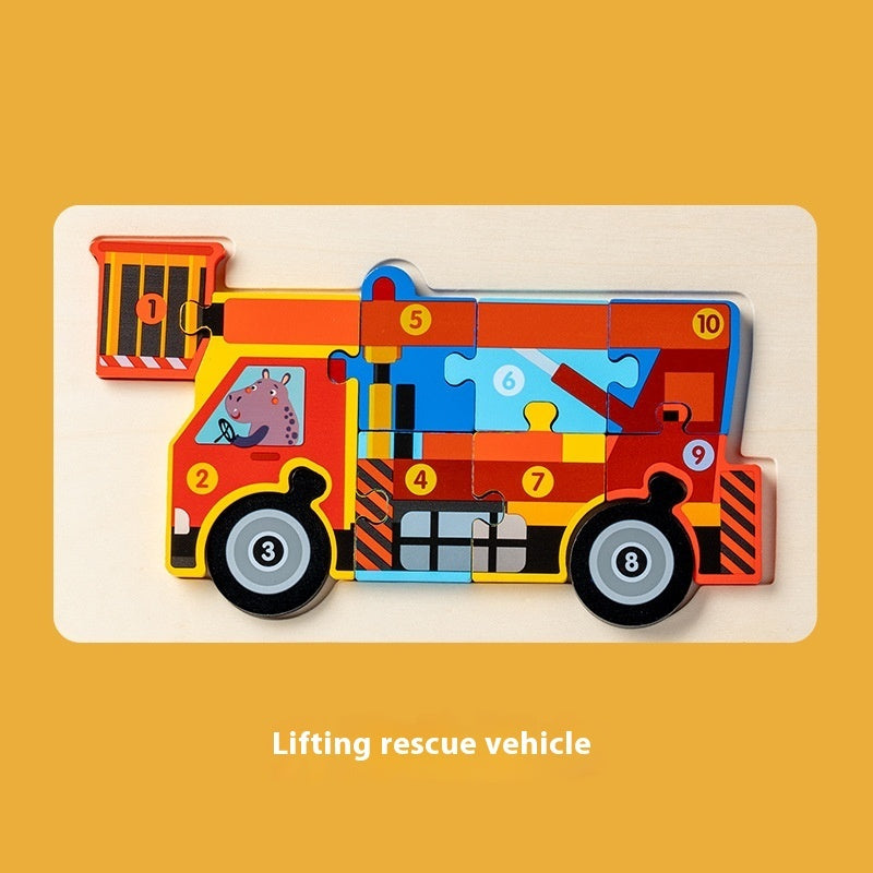 Montessori 3D Wooden Puzzle Model