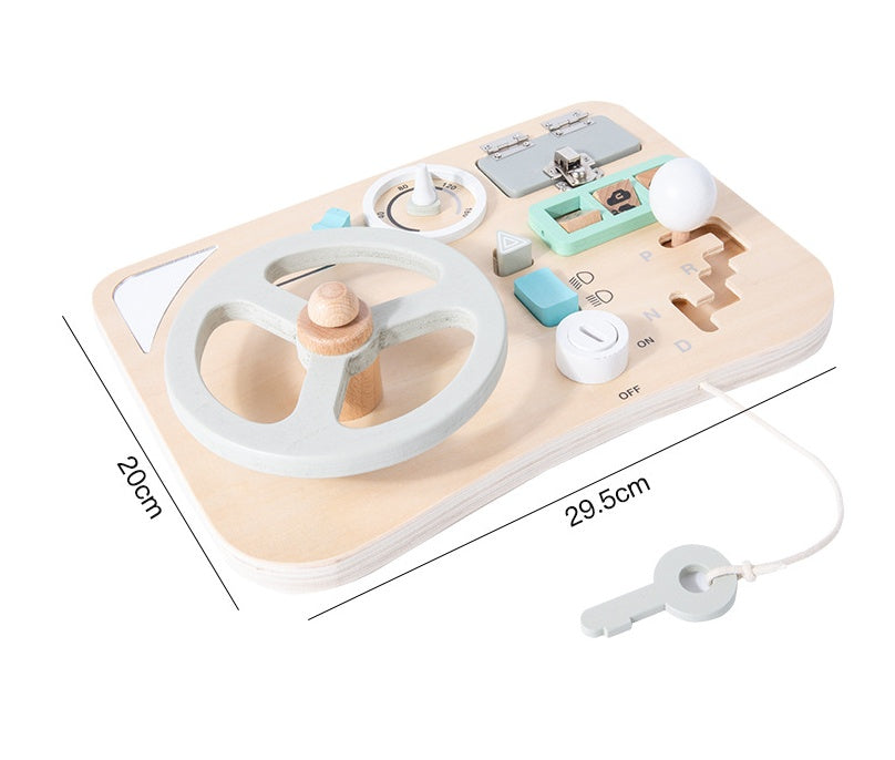 Montessori Busy Steering Wheel Puzzle