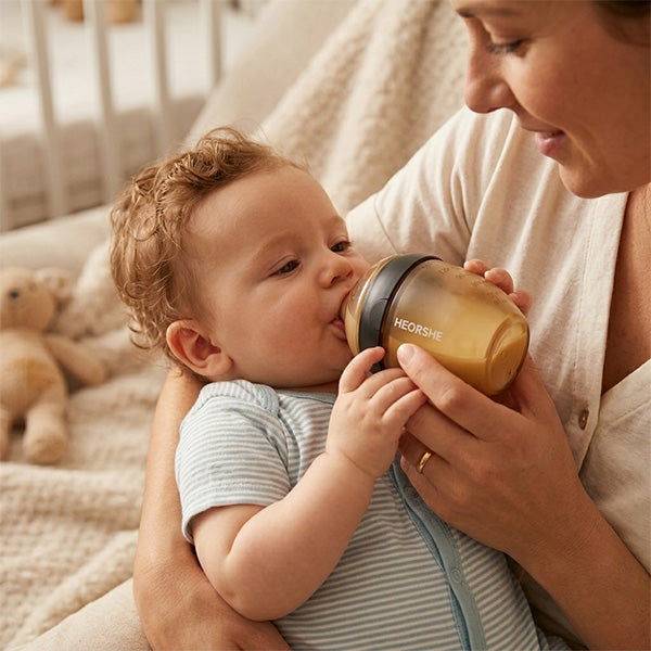 HEORSHE Ultra-Wide Neck Bottle – Calmer Feeds, Award-Winning Design