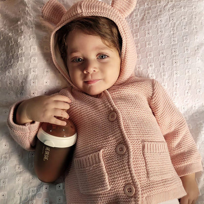 HEORSHE Ultra-Wide Neck Bottle – Soft Silicone Feeding Bottle